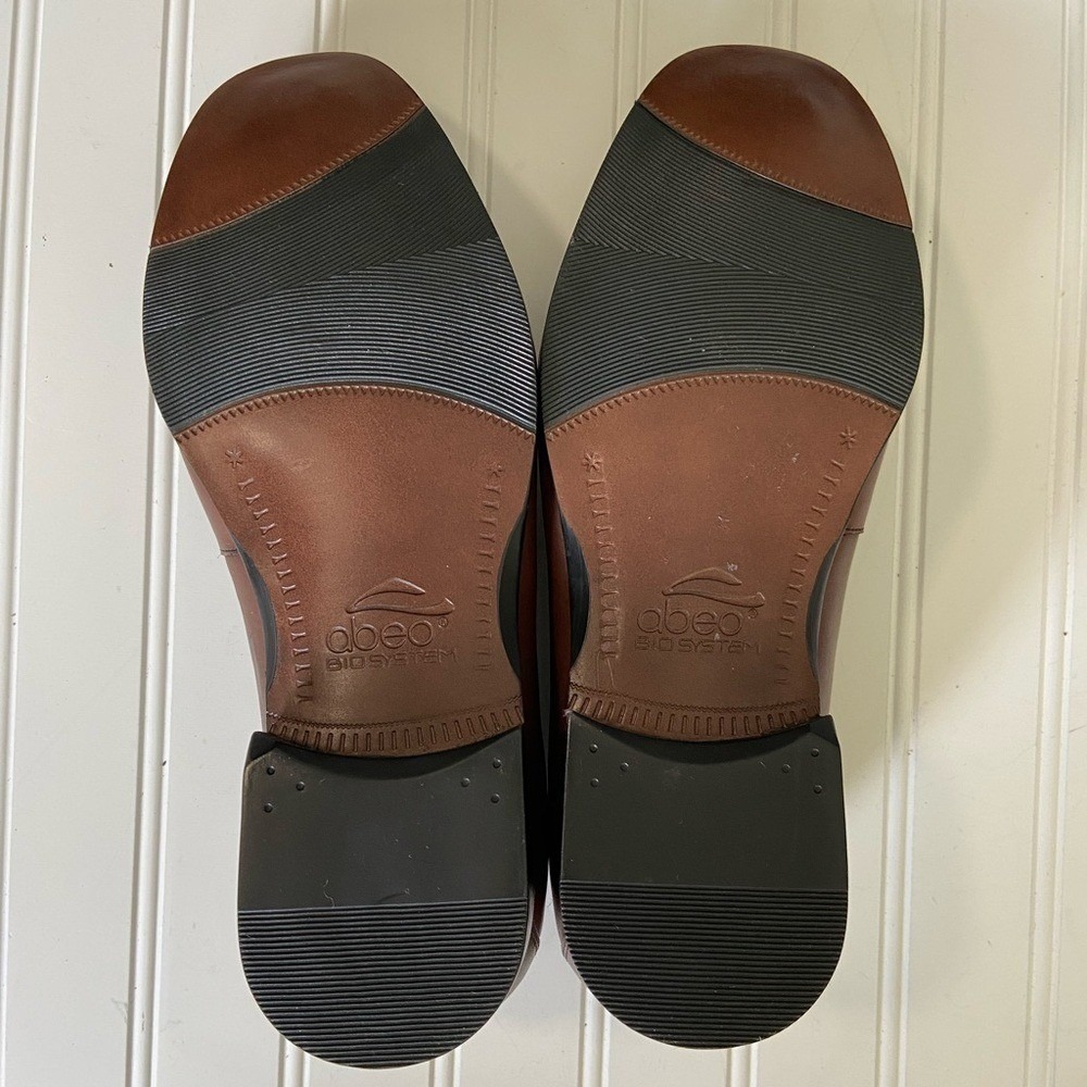 Abeo New Mens Size 11.5 Brown Leather Slip On Shoes - Picture 3 of 8